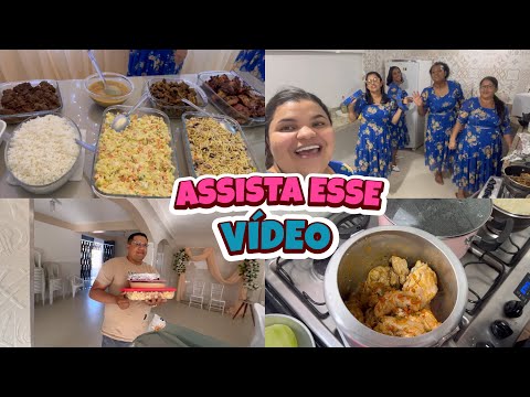 A FESTA VAI COMEÇAR😱🥳FAZENDO ALMOÇO DELICIOSO🥗ELES CHEGARAM E ALMOÇARAM AQUI,CONGRESSO NA IGREJA💒