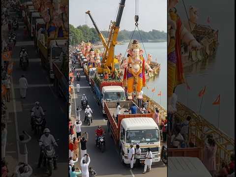 Bappa visarjan ๐ Ganesh nimajjanam #ganeshvisarjan2025 #ganeshutsav #aivideo