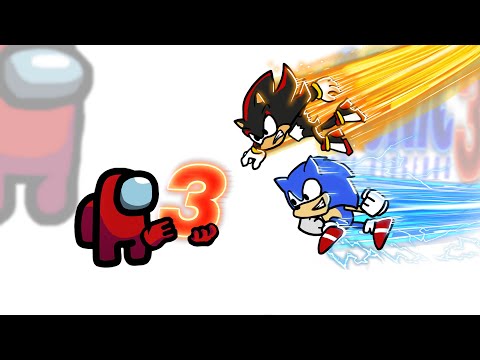 Mini Crewmate Kills SONIC The Hedgehog 3 Characters | Among Us