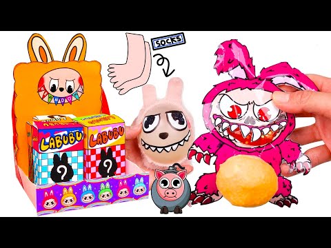 PAPER DIY♥LABUBU, ITALIAN BRAINROT RANDOMBOX UNBOXING - MAKINGLABUBU SQUISHY CURE이탈리안 브레인롯 라부부 랜덤박스