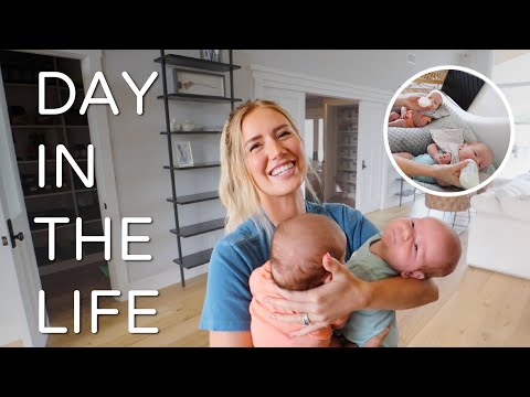 DAY IN THE LIFE WITH 9 WEEK OLD TWINS!