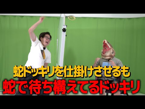 【逆ドッキリ】蛇ドッキリを仕掛けさせるも蛇で待ち構えているドッキリ