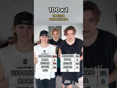 100 К 1 МЫ ИГРАЕМ В ЭТО…