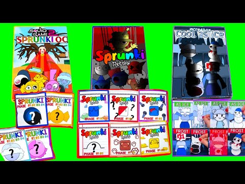 MAKING SPRUNKI RETAKE&SPRUNKI OC&COOL AS ICE ASMR SQUISHY BLIND BAG GAMEBOOK