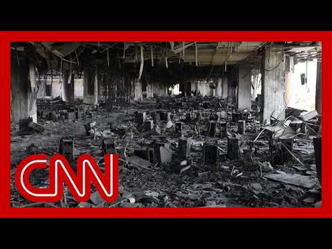 CNN goes inside Iranian TV studio destroyed by Israeli airstrike