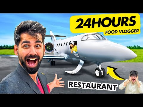 BECOMING REAL FOOD VLOGGER FOR 24 HOURS | Rimorav Vlogs