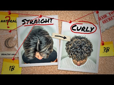 My Natural Straight to Curly Hair Transformation