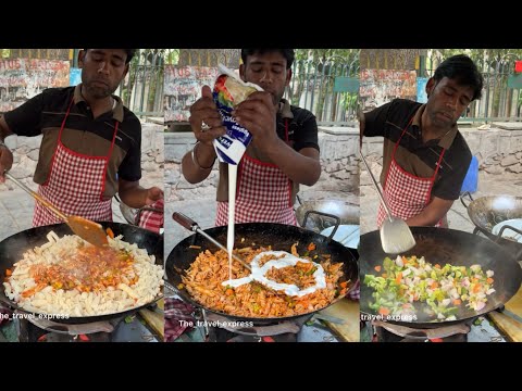 Cafe Style Red Sauce Pasta just ₹80/- only😍 | Indian Street Food