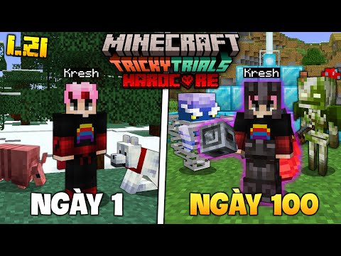 Kresh Tóm Tắt 100 Ngày Sinh Tồn Minecraft 1.21 Siêu Khó !!