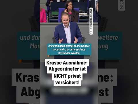 Bundestagsabgeordneter ist gesetzlich versichert #shorts