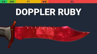 Bowie Knife Doppler Ruby Wear Preview Bowie Knife Doppler Ruby Wear Preview