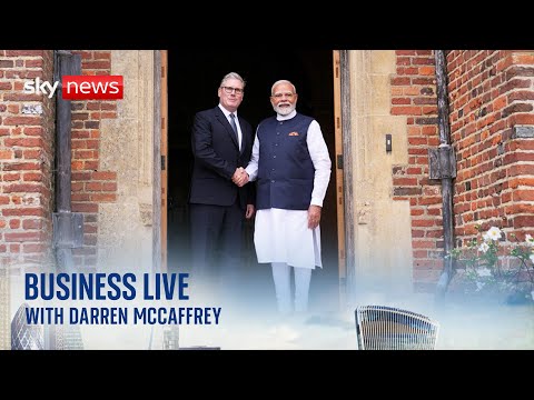 Business Live with Darren McCaffrey | UK signs trade deal with India