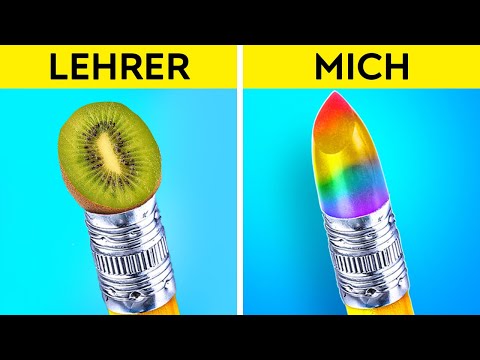 FANTASTISCHE SCHUL-HACKS | Lehrer VS Ich Challenge! KUNST-TRICKS von 123 GO! Like