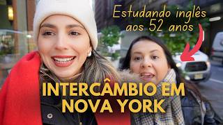 Minha mãe veio ESTUDAR INGLÊS em Nova York: 1 mês de curso e ela já consegue FALAR em inglês? 😱🇺🇸