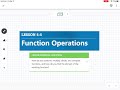 Exploring Function Operations in Algebra 2