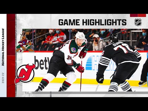 Coyotes @ Devils 1/19/22 | NHL Highlights video clip