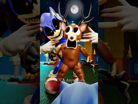 DEER VS SONIC EXE - Piu Piu Piu Part 2 | Roblox 99 Nights in the Forest #sonic #roblox #animation