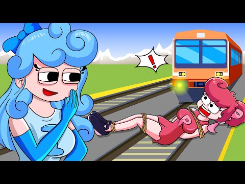 Railway Rescue | Alphabet Lore Humanized Love Story | Alphabet Lore Animation