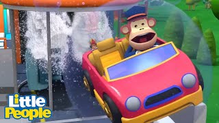 It's All Gone Wrong at the Car Wash | Preschool Learning | Little People - Fisher Price