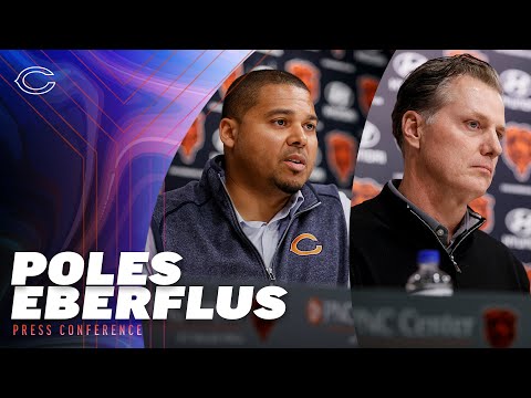 Ryan Poles and Matt Eberflus post-draft availability | Chicago Bears video clip