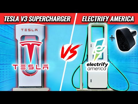 Tesla Supercharger vs  Electrify America With CCS1 Adapter: Which Charges Faster?