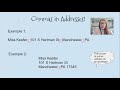 Understanding Address Formatting