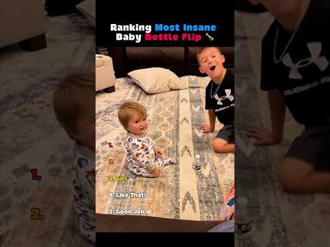 Ranking Most Insane Baby Bottle Flip 🍾 Pt.2