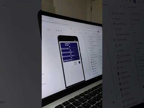 Criação do aplicativo de estoque na plataforma do niotron #app #androidapp #estoque #fyp