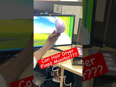 Fixing a Monitor with a Hair Dryer – Does It Really Work? #shorts #monitor #smarttools