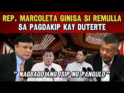 BOYING NILAGLAG Si BBM Kay MARCOLETA, UMAMIN Na HINAYAANG iSUKO Si FPRRD Sa ICC At NAGBAGO Ang ISIP