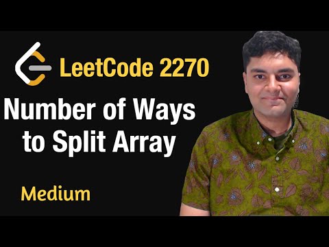 Number of Ways to Split Array - Leetcode 2270 - Python