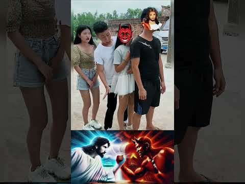 👼 Jesus VS 😈 Satan. #jesus #god #foryou #funny #yeshu #marvel #christ #respect #viral