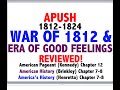 Exploring the War of 1812 and the Era of Good Feelings
