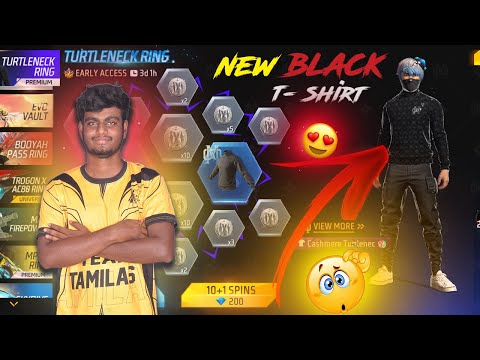 I Got New Black T-Shirt In Free Fire Max! #freefire #newevent #narikoottam #freefiretamil