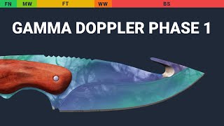 Gut Knife Gamma Doppler Phase 1 Wear Preview video