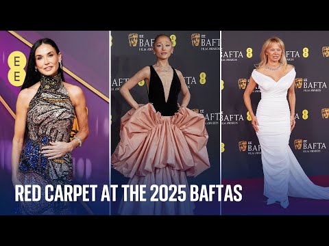Hollywood stars arriving for film BAFTAs | Sky News coverage