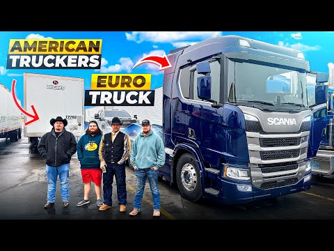 American Truckers React to our Scania at the World's Largest Truckstop!