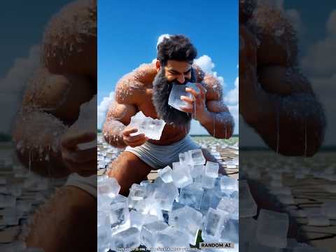 Man Goes Crazy Eating Ice in Scorching Heat! #shorts #ai #pigeon