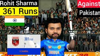 Rohit Sharma 361 Runs 188 Balls Against Pakistan 😱 ODI Triple Century