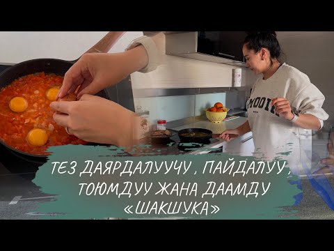 Тез даярдалуучу, пайдалуу, тоюмдуу жана даамдуу #таңкытамак «Шакшука»