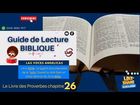 Le Livre des Proverbes chapitre  26 | Lva