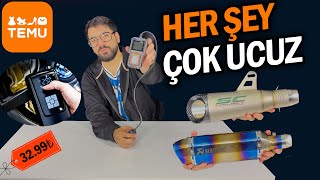TEMU'DAN İŞİNİZE YARAYACAK MOTOSİKLET ÜRÜNLERİ | SÜRPRİZLİ İNCELEME #motovlog #temu