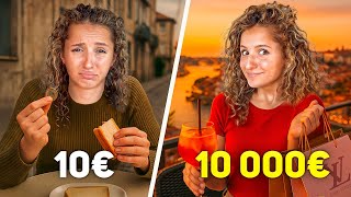 Je dépense 10€ vs 1000€ à PORTO