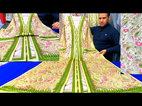 آخر ماكين في خياطة القفطان المغربي الساري لسنة 2025 caftan marocain 2025