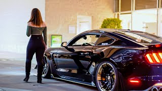 bagged Shelby gt350 with vortech supercharger FT. @xaviiair & @kaitlynkattt