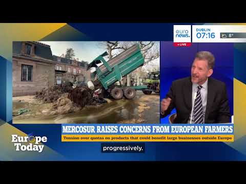 YouTube video thumbnail:  Brazilian Ambassador: "People Will Realise the Bad Things Said About EU-Mercosur Deal are not True"