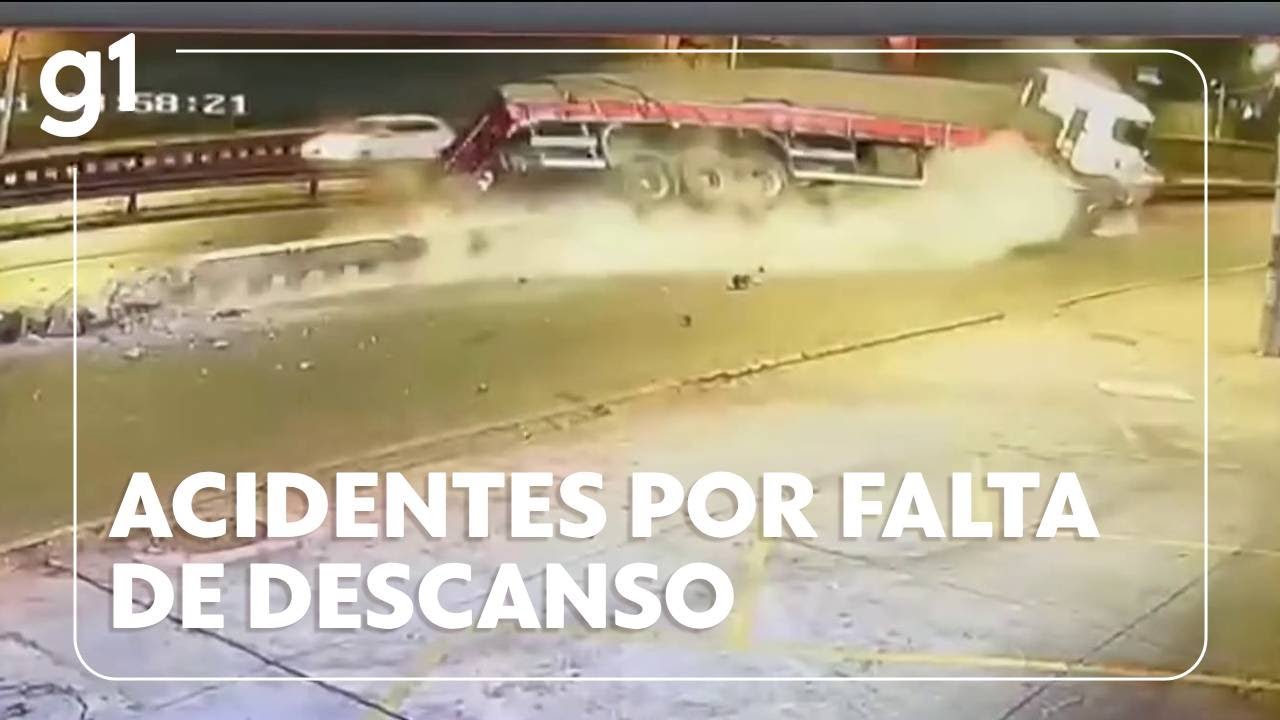 Jornal Hoje Estradas federais tiveram quase mil acidentes causados por sono no volante no 1º sem25