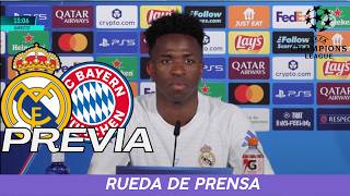 Rueda De Prensa de VINICIUS JR HOY - Previa Real Madrid Vs Bayern Munich - Champions League 2025/26
