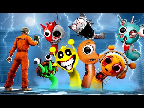 SOBREVIVI a INCREDIBOX SPRUNKI HORROR como CAZADORES SCP | GARRY'S MOD