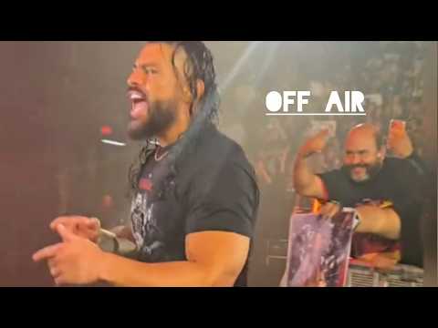 Unseen footage of Roman Reigns, Solo Sikoa &amp; The Usos mocking 946 as they exit off air after WWE RAW